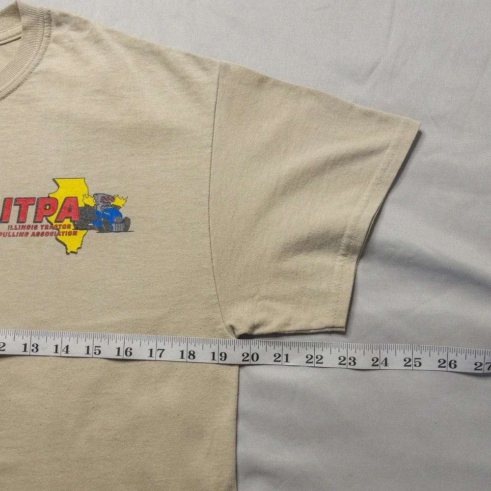 Vintage Y2k ITPA Tractor Pulling Shirt M Race Car Graphic Illinois Event Tee - Picture 8 of 10